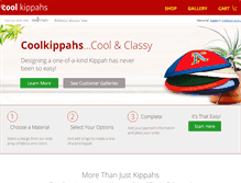 Tablet Screenshot of coolkippahs.com